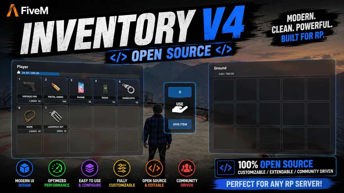 Inventory V4 FiveM | Open Source